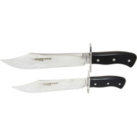 

Humvee Gear Bowie Knife Set with Mirror Polished Stainless Steel Blades, Set of 2, 10" & 14" Blades, Black/Silver