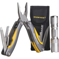 

Humvee Gear Stainless Steel Multi-Plier and Tactical LED Flashlight 2-Piece Set