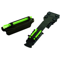 

HiViz Magnetic Clip On Front Sight & Rear Sight for Remington Shotguns - with Interchangeable Red and Green LitePipes, Carrying Case