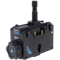 

Hawk Woods SPG-28AD Spigot Anton Bauer 28V Light Stand Power Adapter with D-Tap Wired, Gold Mount