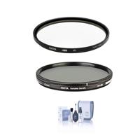 

Hoya 77mm HD3 UV Filter - With Hoya 77mm Variable ND Filter (0.45 to 2.7 (1.5 to 9 stops) , Cleaning Kit