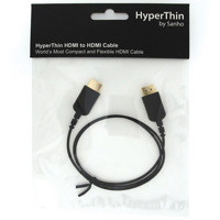 

Hyper HyperThin Thinnest and Flexible HDMI to HDMI Cable, 0.8m, Black