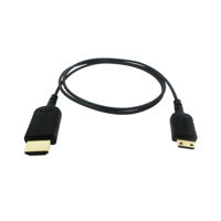 

Hyper HyperThin Thinnest and Flexible Mini HDMI to HDMI Cable, 0.8m, Black