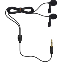 

Comica CVM-D02 14.8' Dual-Head Omnidirectional Condenser Lavalier Microphone for DSLR and SmartPhone, Black