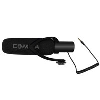 

Comica CVM-V30-PRO Super-Cardioid Directional Condenser Shotgun Microphone with 3.5mm Jack, Black