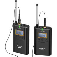 

Comica 100m Wireless Lavalier Microphone Kit, Runs on AA Battery (Not Included)