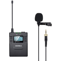 

Comica CVM-WM300TX UHF 96-Channel Wireless Bodypack Transmitter with Omnidirectional Lavalier Mic, 520-578MHz