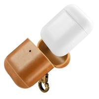 

IntelliARMOR CarryOn Genuine Leather Case for Apple AirPods, Camel