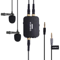 

Comica DUAL.LAV D03 STC Dual-Head Multi-Functional Lavalier Microphone for Smartphone with USB-C and 3.5mm Output