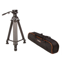 

Ikan E-Image EG06C2 GA752 2-Stage Carbon Fiber Tripod with GH06 Fluid Head (E-Image), 13 lbs Load Capacity, 67" Maximum Height