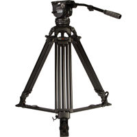 

Ikan E-Image GA102 2-Stage Aluminum Tripod with GH15 Video Head and Ground Level Spreader, 33lbs Video Head Payload, 63" Maximum Height, 100mm Bowl