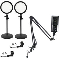 

Ikan Homestream Video Kit #2 with 2x Desktop Lights and Podcast Microphone