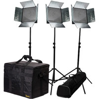 

Ikan IB1000 3-Piece Light Kit, Includes 3x IB1000 LED Lights, 3 x ID500 Light Stand, IBG-STND Stand Bag and IBG-1000-3L Light Kit Bag