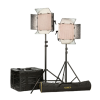 

Ikan IB1000 Bi-Color LED Studio 2-Light Kit, Includes 2x AB Mount Mounting Plate, 2x Heavy Duty Light Stand, 2x ID1000 Yoke