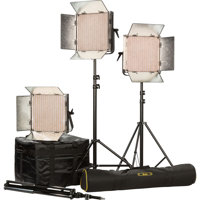 

Ikan IB1000 Bi-Color LED Studio 3-Light Kit, Includes 3x AB Mount Mounting Plate,3x Heavy Duty Light Stand
