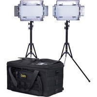

Ikan Bi-color LED Studio Light Kit, Includes 2x IB508-v2 Bi-color LED Studio Light, 2x Light Stand, Dual Battery Charger, 4x Sony L-Series NP-F750 Battery