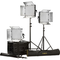 

Ikan ID1000-v2 LED Studio 3-Light Kit, Includes 3x AB Mount Mounting Plate, 3x Heavy Duty Light Stand