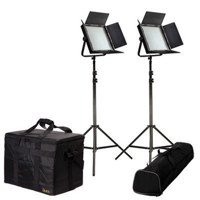 

Ikan Featherweight Daylight LED 2-Point Kit, Includes 2x IFD1024 LED Lights, 2x AC Adapter + Power Cord, 2x Remote Control, 2x Yoke, 2x AB Mount Plate