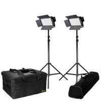 

Ikan Featherweight Daylight LED 2-Point Kit, Includes 2x IFD576 LED Lights, 2x AC Adapter + Power Cord, 2x Remote Control, 2x Yoke, 2x AB Mount Plate
