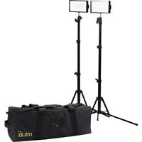 

Ikan iLED312-v2 2-Point Light Kit, Includes (2) Bi-Color LED Lights, (2) Stands, (2) Diffusers, (2) AC Adapters, (4) Batteries, (2) Chargers & Carrying Case