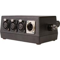 

Ikan KPDM-100 Power Distribution Module with Quick Snap Rail Mount (Kahunas), 4x 4-Pin XLR Female Outputs, 4-Pin XLR Male Input