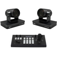 

Ikan 2x OTTICA 4K NDI|HX 8.51MP 2160p PTZ Cameras and IP Controller Bundle