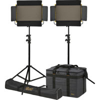 

Ikan Onyx 2x1 Bi-Color 2-Point LED Light Kit, Includes 2x OYB15 Light Fixture, 2x Barndoor, 2x Light Stand and 2x Yoke