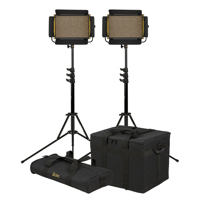

Ikan Onyx OYB5 Half x 1 Bi-Color 2-Point LED Light Kit, Includes 2x Compact Light Stand, Stand Bag and Light Bag