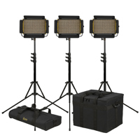 

Ikan Onyx OYB5 Half x 1 Bi-Color 3-Point LED Light Kit, Includes 3x Compact Light Stand, Stand Bag and Light Bag