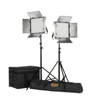 

Ikan Rayden 1x1 Bi-Color 2-Point Panel LED Light Kit, Includes 1x Light Bag, 1x Stand Bag, 2x1x1 Bi-Color LED Soft Light, 2x Gold Mount Battery Plate, 2x HD Light Stand, 2x V-Mount Battery Plate, 2x Yoke with Stand Receiver/Pin