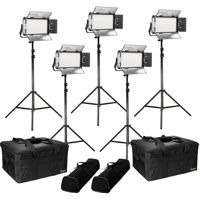 

Ikan Rayden Bi-Color 5-Point LED Light Kit, Includes 5x RB5 LED Light, 5x HD Light Stand, 5x Barn Door with Intensifier, 5x Gold Mount Battery Plate, 5x V-Mount Battery Plate, 5x Power Supply with Cable, 5x Remote Control, 5x Yoke Mount, 2x Light Bag and 