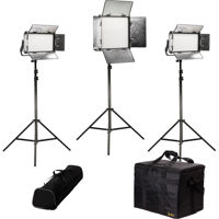 

Ikan Rayden Daylight 3-Point LED Light Kit, Includes 1x RW10 LED Light, 2x RW5 LED Light, Stands, Battery Adapter Plates, Power Supplies, and Cases