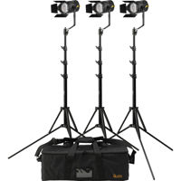 

Ikan SW50 Stryder 3-Point Light Kit, Includes 3x 50W Daylight Field LED Fresnel Light, 3x Stands and 3x Carrying Case