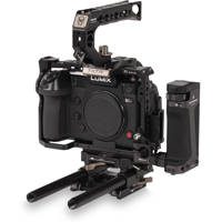 

Tilta Tiltaing Panasonic S Series Camera Cage Kit C with Quick Release Top Handle, Quick Release ARCA & Manfrotto Plate, Black