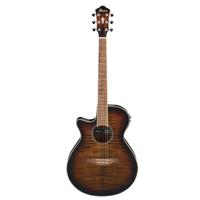 

Ibanez AEG Series AEG19LII Left-Handed Semi-Acoustic Guitar, Laurel Fretboard, Tiger Burst High Gloss