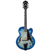 

Ibanez AFC Contemporary Archtop AFC155 6-String Electric Guitar with Case, Spruce Top, Flamed Maple Back and Sides, 20 Frets, Set-In Neck, Bound Ebony Fretboard, Passive Pickup, Jet Blue Burst