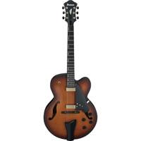 

Ibanez Contemporary Archtop AFC95 Hollow Body Electric Guitar, Bound Ebony Fretboard, Violin Matt