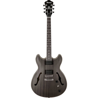 

Ibanez Artcore Series AS53 Hollow-Body Electric Guitar, Bound Rosewood Fretboard, Transparent Black Flat