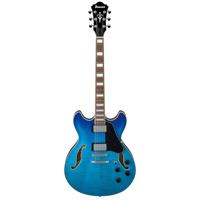 

Ibanez AS Artcore AS73FM Semi-Hollow Double Cutaway Electric Guitar, Laurel Fretboard, Azure Blue Gradation