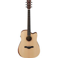 

Ibanez Artwood Series AW150CE Cutaway Dreadnought Semi-Acoustic Guitar, Ovangkol Fretboard, Open Pore Natural