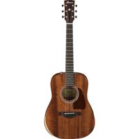 

Ibanez Artwood Series AW54JR 6-String Dreadnought Junior Acoustic Guitar, 20 Frets, Mahogany Neck, Ovangkol Fingerboard, Open Pore, Natural