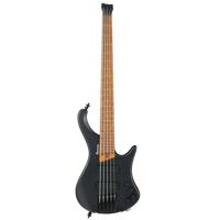 

Ibanez EHB1005 5-String Headless Electric Bass Guitar, Roasted Birdseye Maple Fretboard, Black Flat