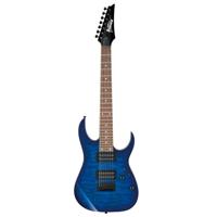 

Ibanez RG Gio GRG7221QA 7-String Electric Guitar, Bound Purpleheart Fretboard, Transparent Blue Burst