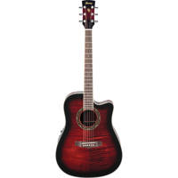 

Ibanez Performance Series PF28ECE Dreadnought Cutaway Acoustic-Electric Guitar, Rosewood Fretboard, Transparent Red Sunburst High Gloss