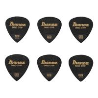 

Ibanez 1mm Thickness Pick, Grip Wizard, Sand Grip, Polyacetal, Heavy, 6 Pack, Black