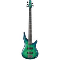 

Ibanez SR Series SR405EQM 5-String Electric Bass Guitar, Rosewood Fretboard, Surreal Blue Burst Gloss