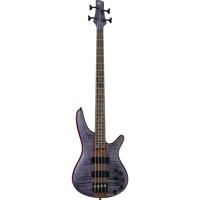 

Ibanez SR Standard 4-String Electric Bass Guitar, 24 Frets, Flame Maple/Walnut Top, Jatoba/Walnut Neck, Jatoba Fingerboard, Passive Pickup, Deep Twilight Flat
