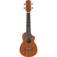 

Ibanez UEWS5 Soprano Ukulele Acoustic Guitar with Mahogany Top, 19 Frets, Mahogany Neck, Rosewood Fretboard, Open Pore