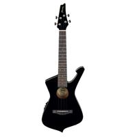 

Ibanez UEW Series UICT10 4-String Ukulele Semi-Acoustic Guitar with Padded Gig Bag, 20 Frets, Okoume Neck, Purpleheart Fretboard, Iceman Tenor Ukulele Body, Spruce Top, Okoume Back and Sides, Black Gloss