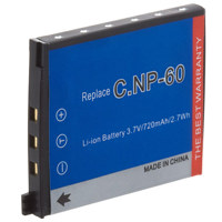 

Flashpoint NP-60 3.7V 720mAh Replacement Lithium-Ion Battery for Casio Digital Cameras